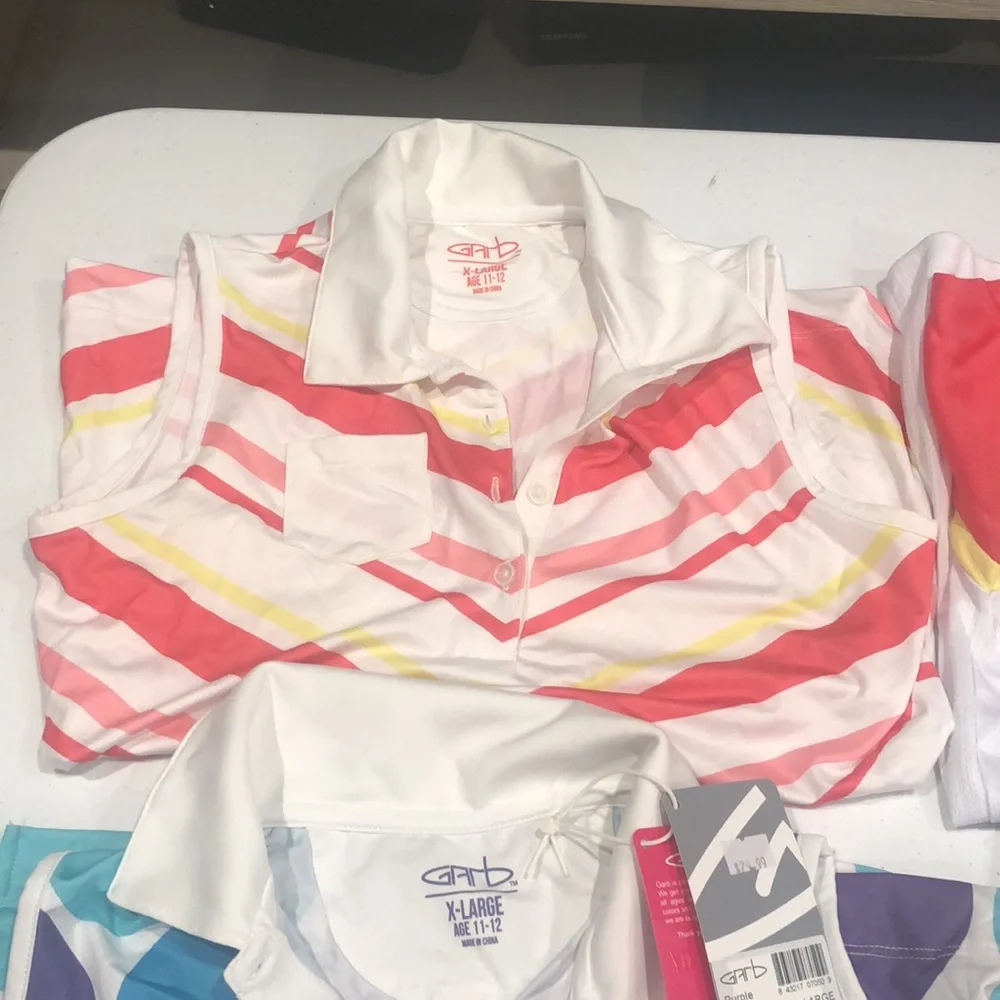 PGA Store NWT 3 tops & 1 skirt Garb Girls Golf set 11-12 - Picture 5 of 7